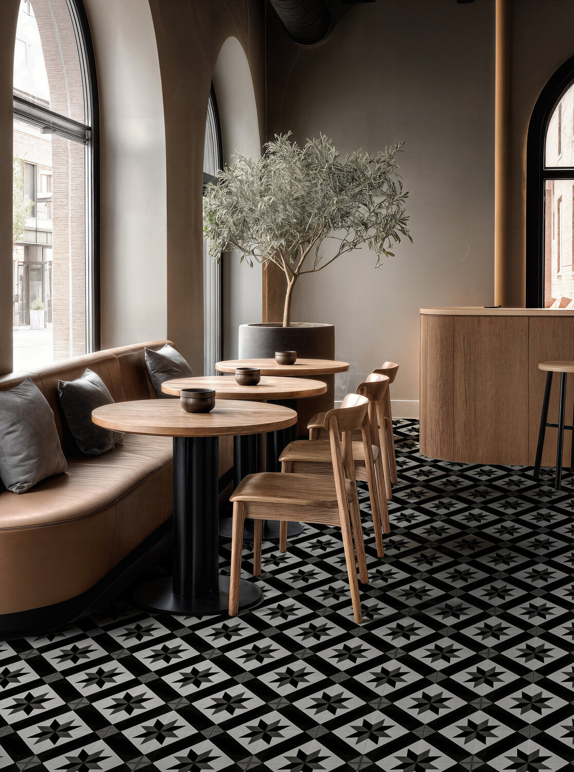 Suelo de PVC Heterogéneo GERFLOR TARALAY INITIAL COMPACT de 2mm de Espesor en Rollos de 2X25mts