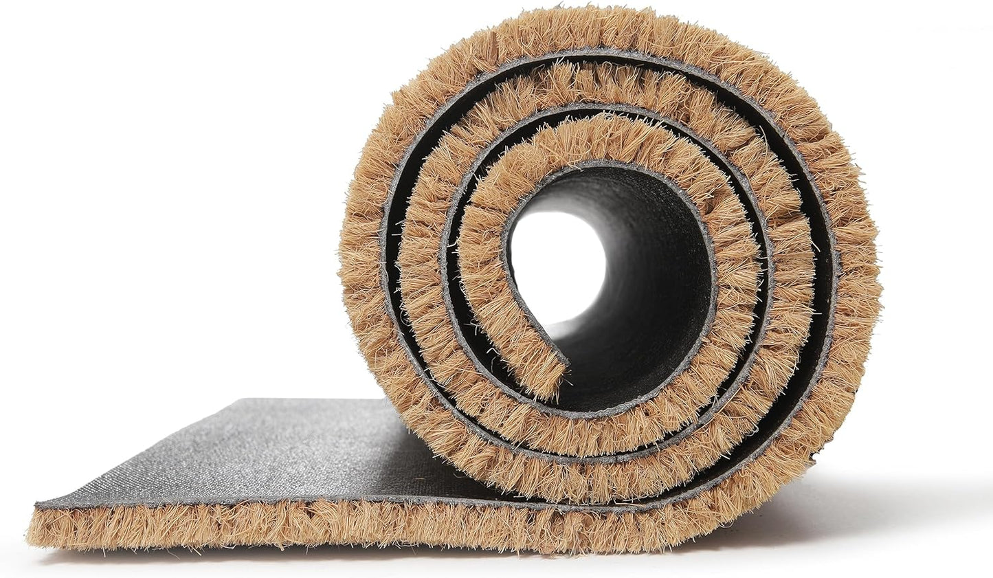 Alfombra de fibra de Coco 100% Natural en Rollo de 17mm.