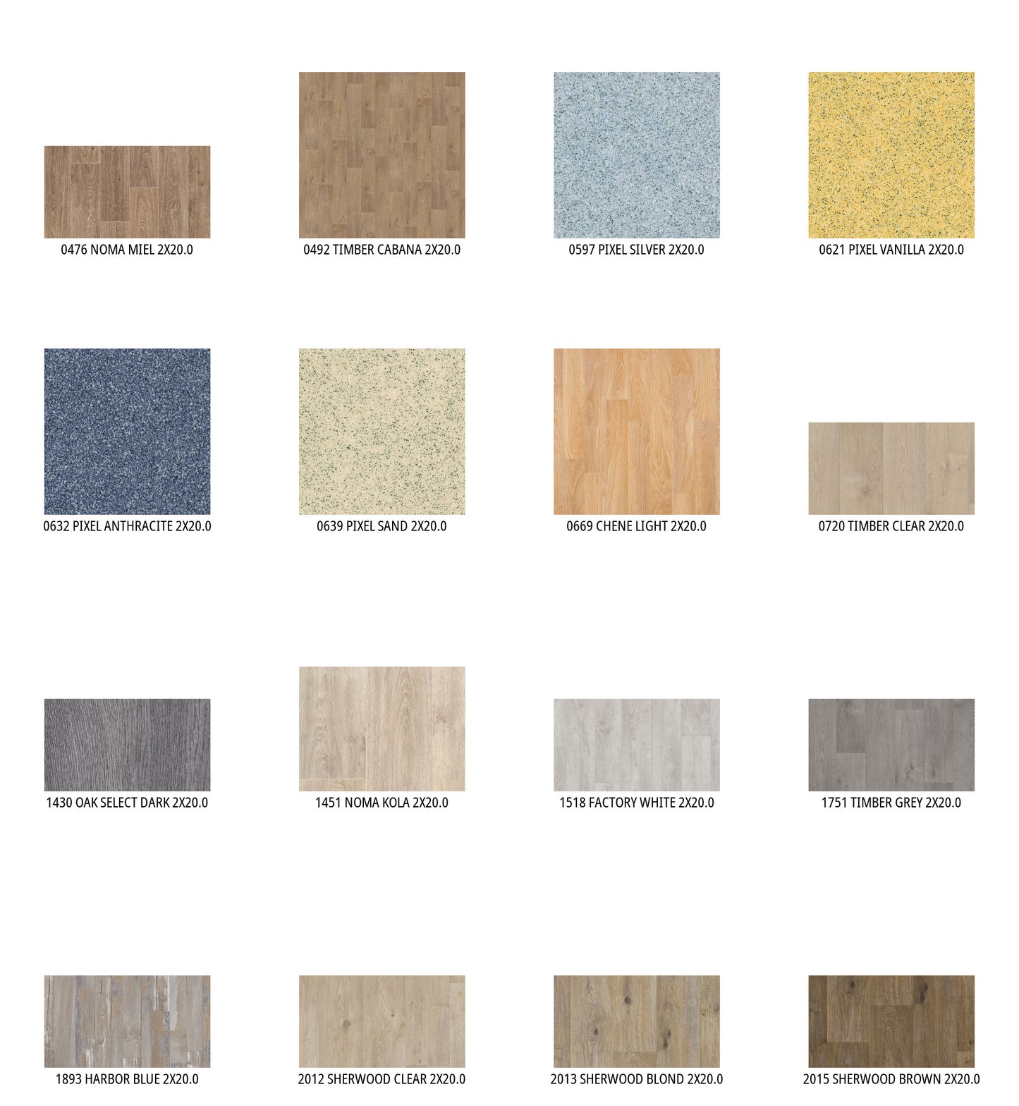 Suelo de PVC Heterogéneo GERFLOR NEROK 70 de 2mm de Espesor en Rollos de 2X20 y 2X40mts