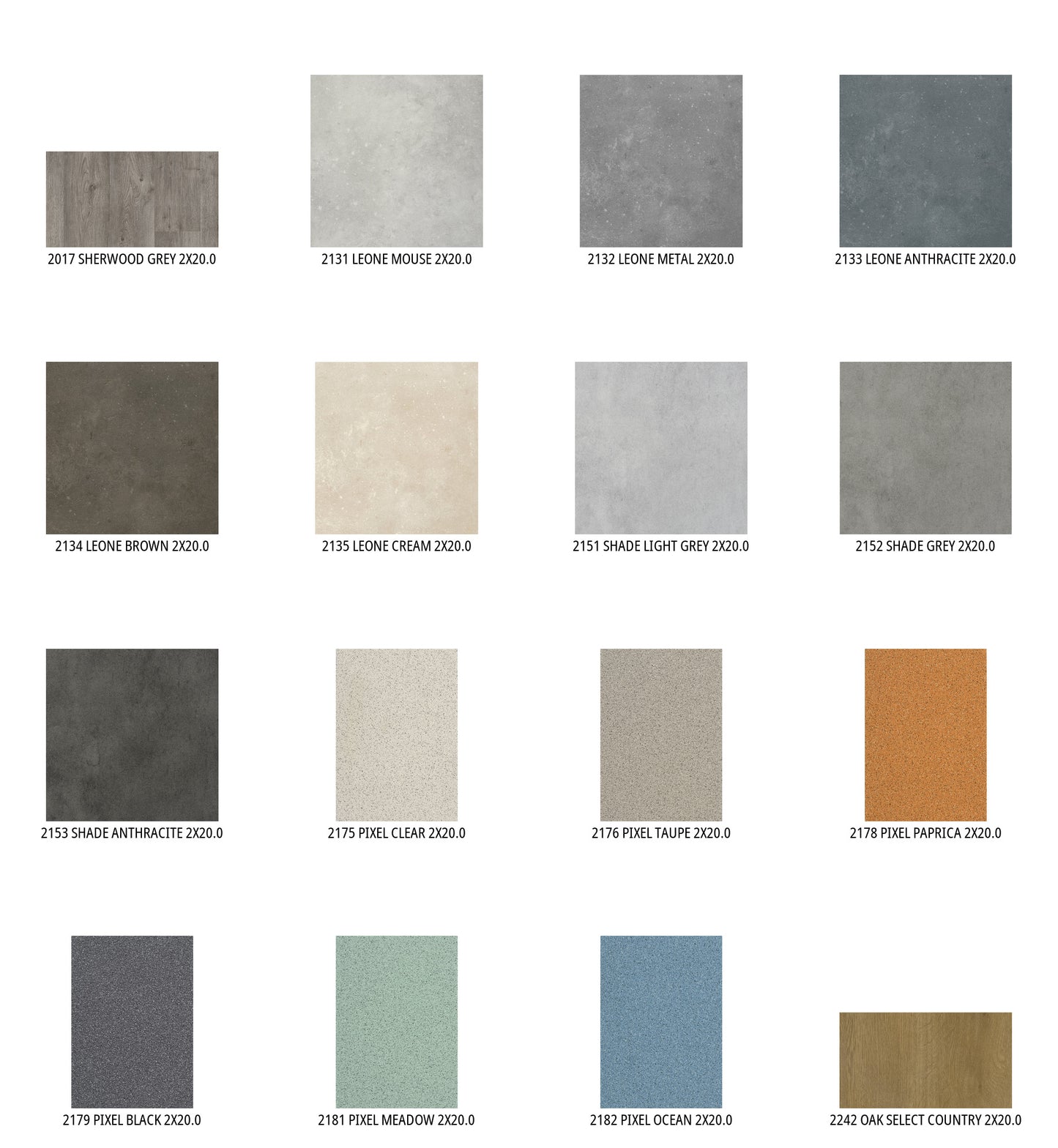 Suelo de PVC Heterogéneo GERFLOR NEROK 70 de 2mm de Espesor en Rollos de 2X20 y 2X40mts