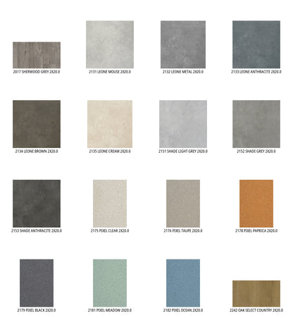 Suelo de PVC Heterogéneo GERFLOR NEROK 70 de 2mm de Espesor en Rollos de 2X20 y 2X40mts