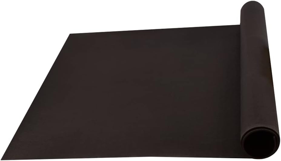 Suelo de caucho reciclado. D980 PURE BLACK 8mm Rollo de 8x1,25mts [Fabricación Europea]