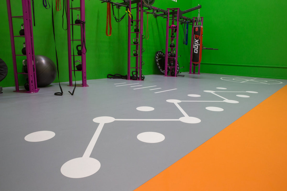 Suelo deportivo de PVC heterogeneo GERFLOR RECREATION 45  4,5mm de Espesor de 1,5X20,5MT