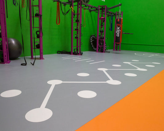 Suelo deportivo de PVC heterogeneo GERFLOR RECREATION 45  4,5mm de Espesor de 1,5X20,5MT